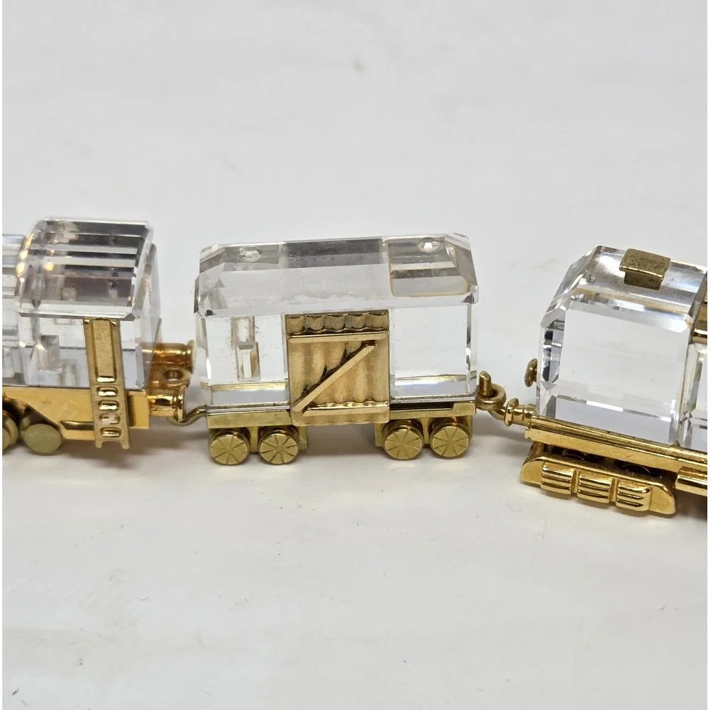 Swarovski Crystal Memories Journeys Train Set 4pc Locomotive Tender COA Boxes